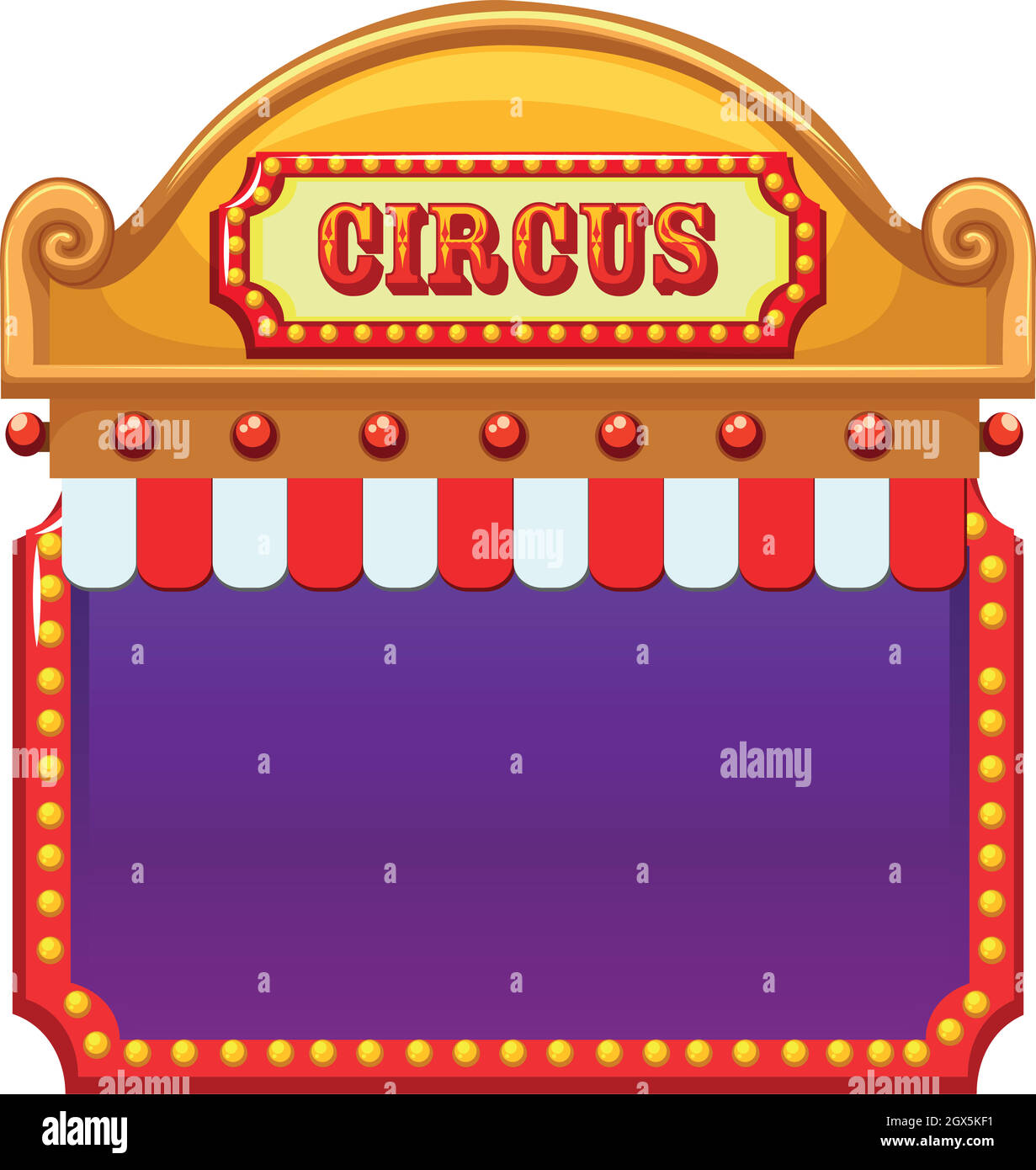 Blank circus sign template Stock Vector Image Art Alamy Blank circus sign template Stock Vector Image Art Alamy