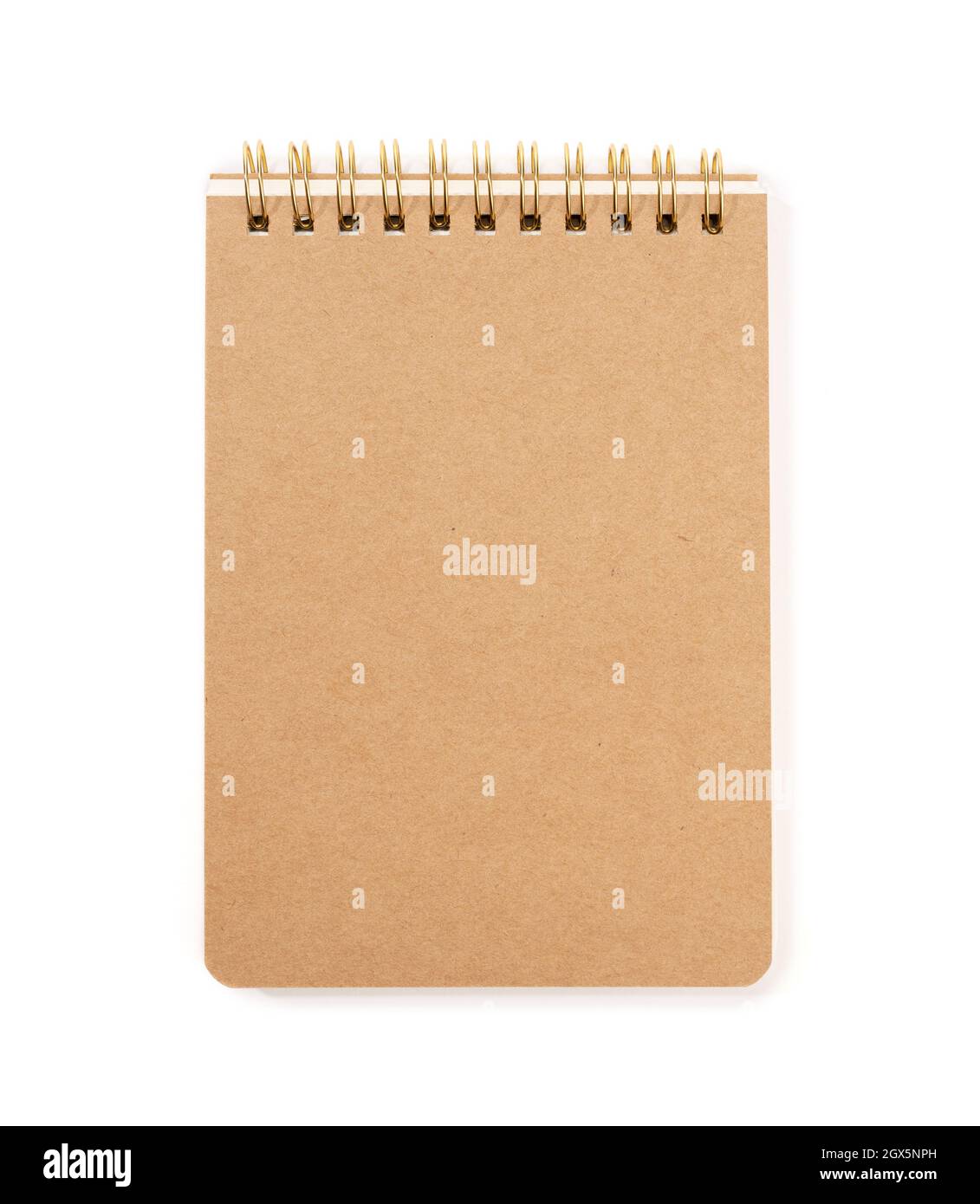 Spiral notepad Isolated on white background. Template mock up Stock