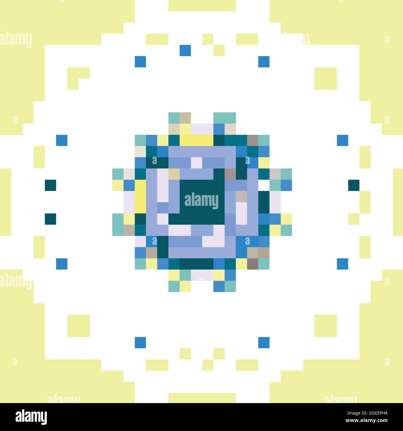 Mandala patterns on yellow background Stock Vector Image & Art - Alamy