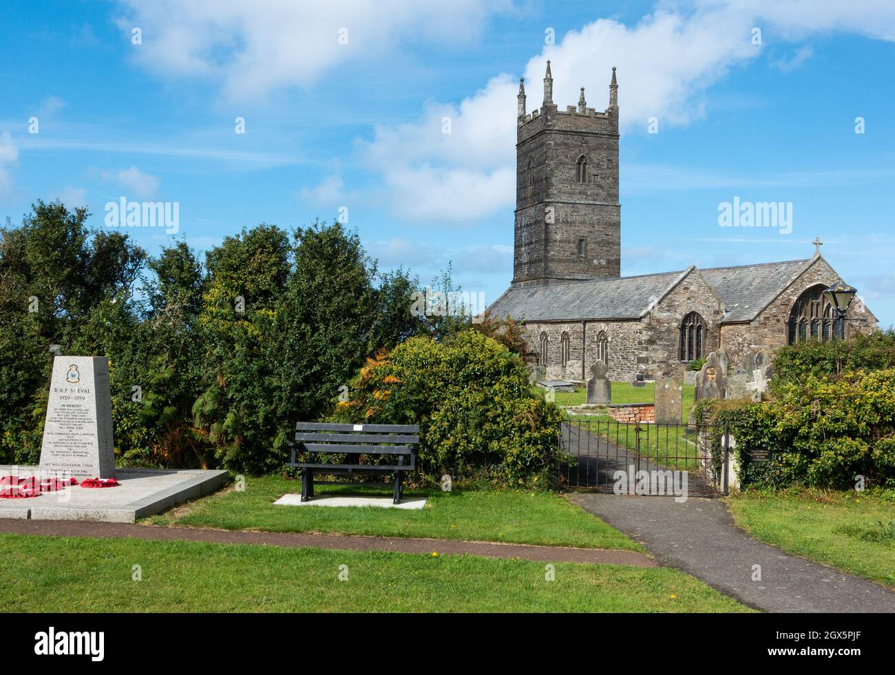 The church of St. Eval, North Cornwall Stock Photo