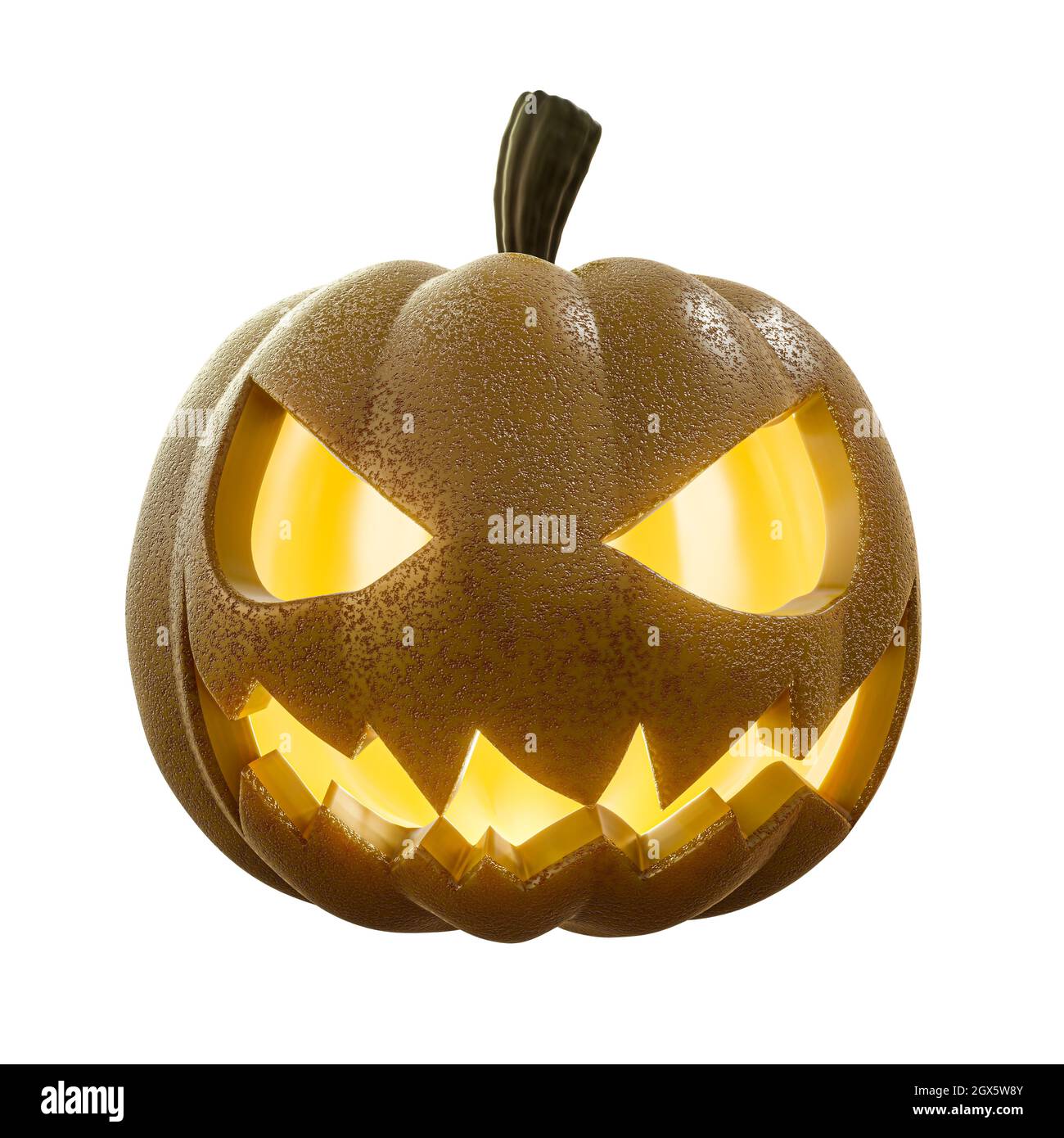 jack o' lantern isolated on white background 3d illustration Stock ...