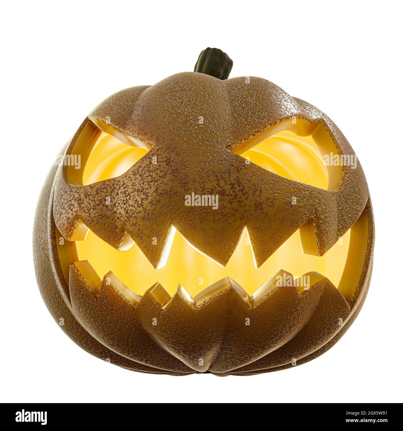 jack o' lantern isolated on white background 3d illustration Stock ...