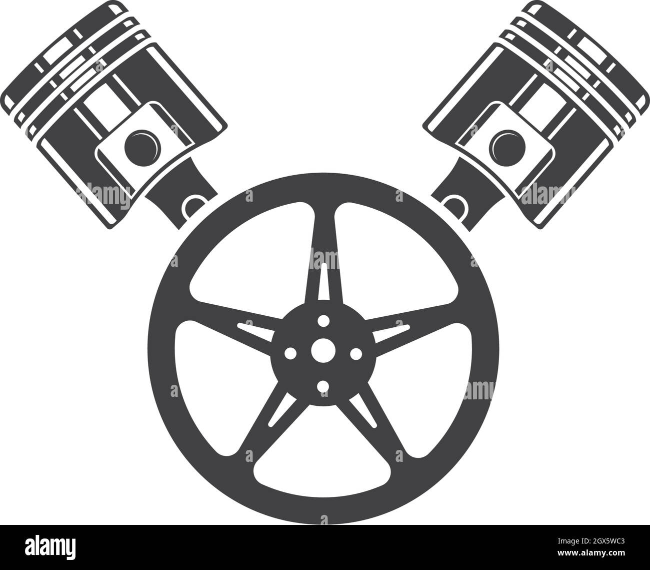 piston vector icon illustration design Stock Vector Image & Art - Alamy