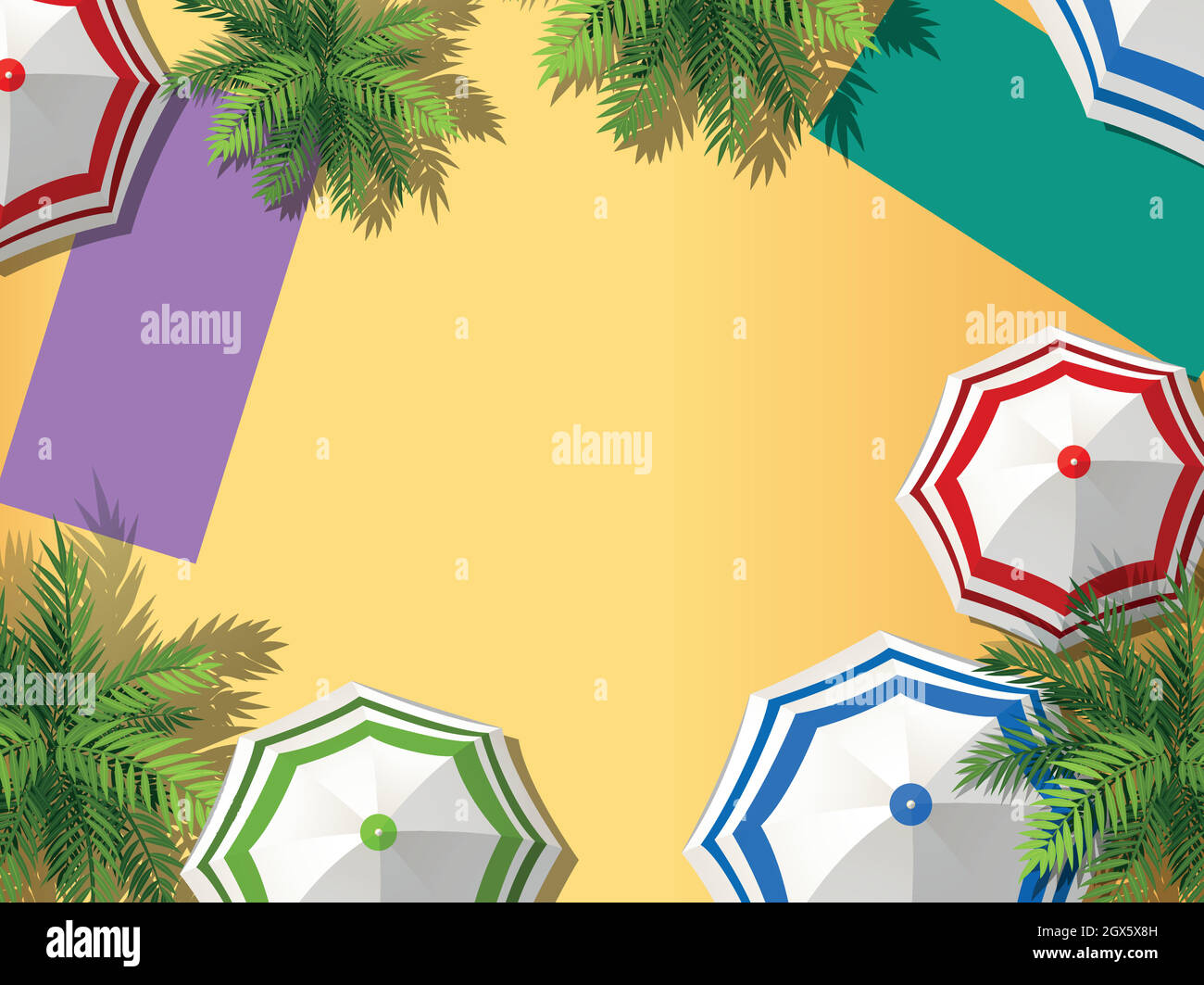 Aerial view of beach Stock Vector Image & Art - Alamy