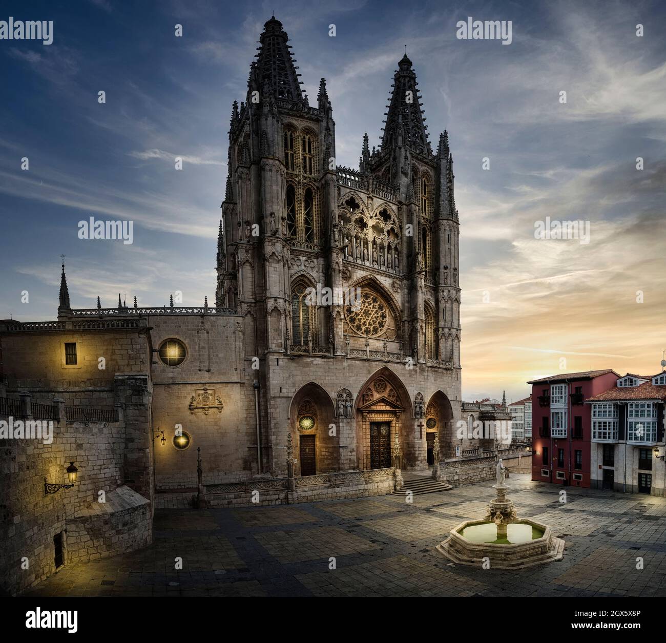 Burgos Cathedral, Burgos City, Spain Stock Photo