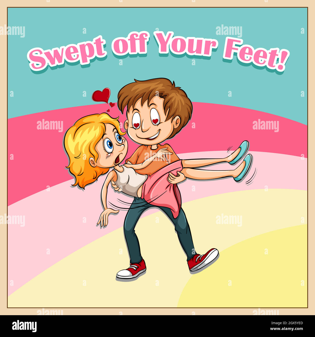Swept off your feet Stock Vector Image & Art Alamy