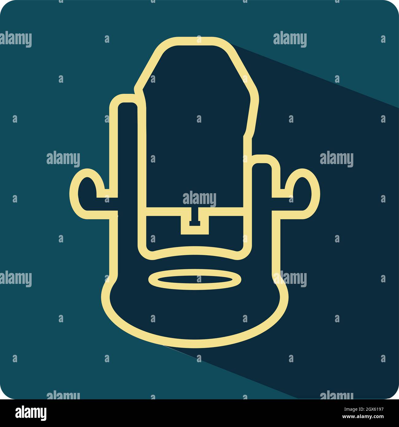 Ellectric power milling tool color vector illustration icon button Stock Vector