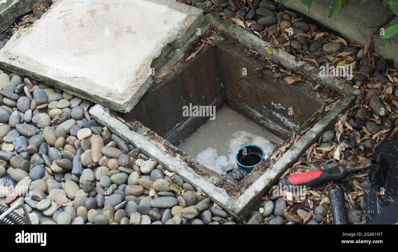 https://c8.alamy.com/comp/2GX61NT/drain-cleaning-plumber-repairing-clogged-grease-trap-with-auger-machine-maintenance-the-sewage-system-and-grease-trap-by-professional-plumber-using-2GX61NT.jpg
