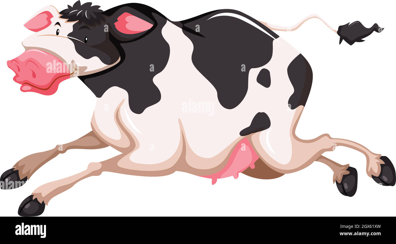 Cute cow Stock Vector