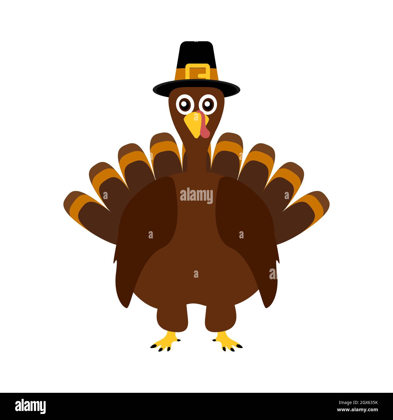 Turkey funny thanksgiving on white background Stock Vector Image & Art -  Alamy