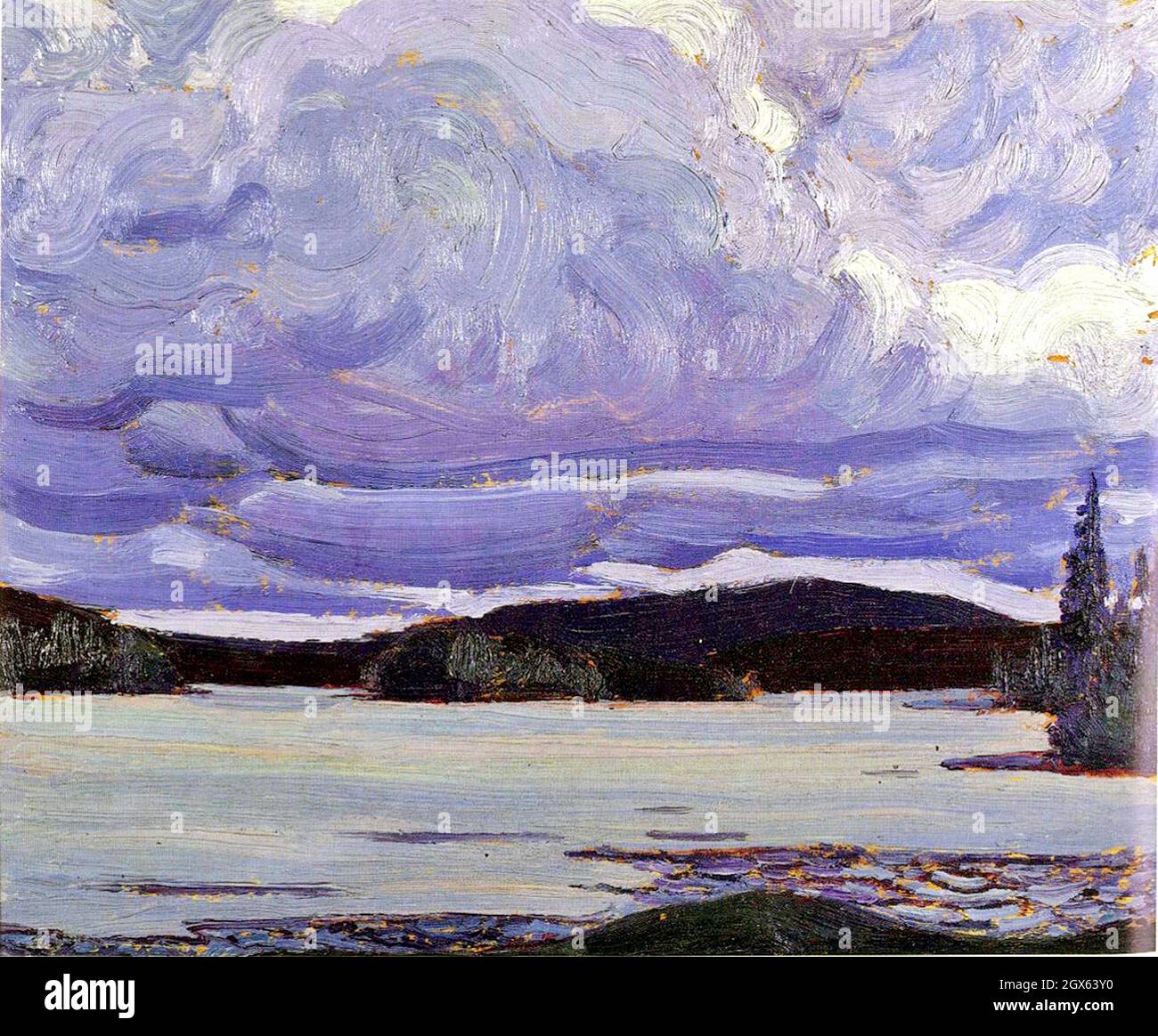 Tom Thomson Canoe Lake Spring 1917 Stock Photo Alamy