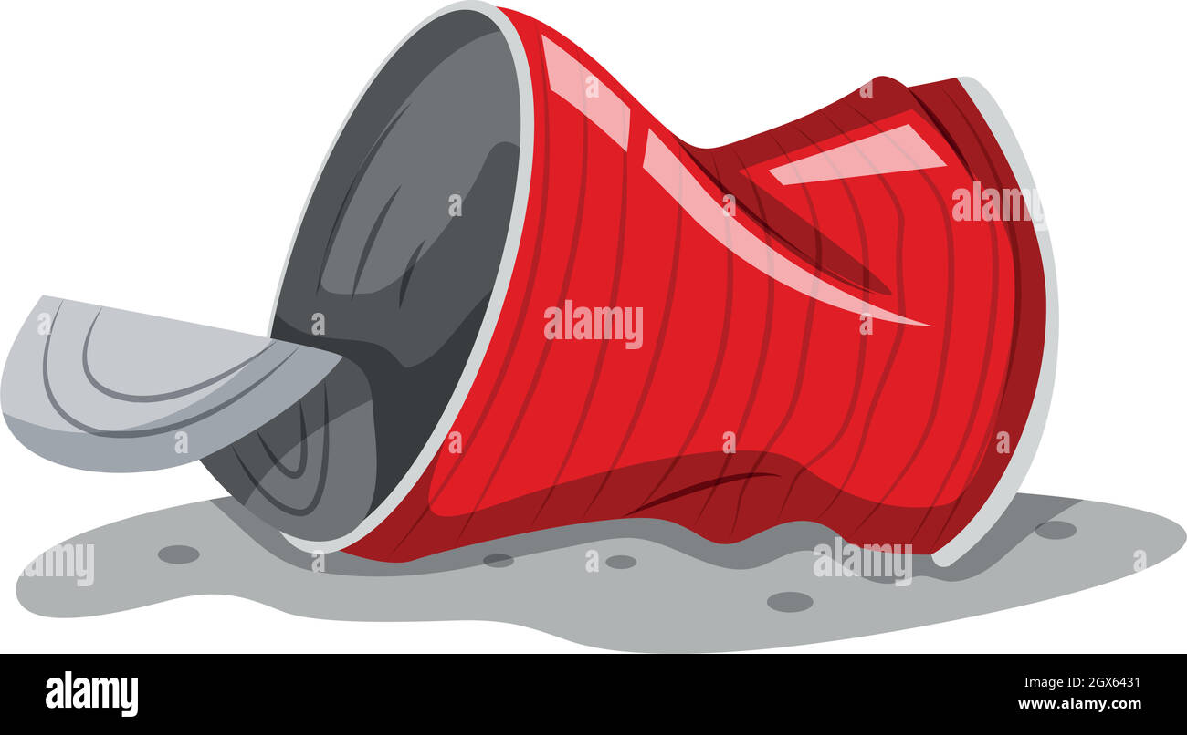 Used can on the ground Stock Vector Image & Art - Alamy