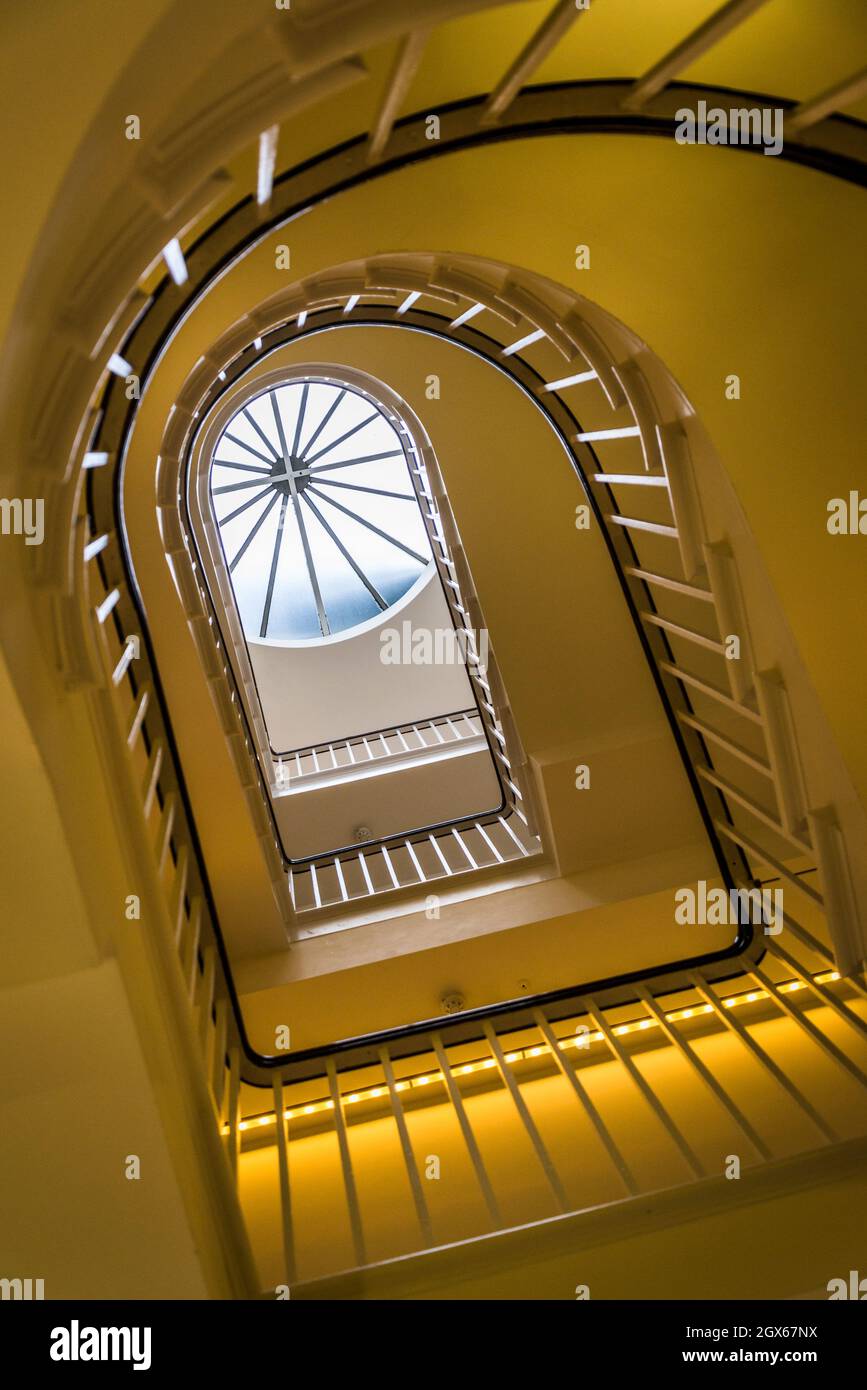 Spiral Staircase London England UK Stock Photo Alamy