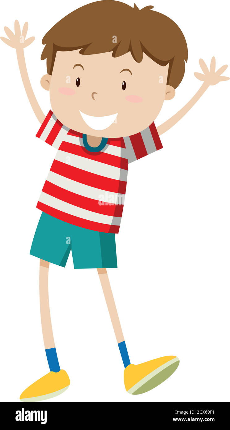 Little boy with happy face Stock Vector Image & Art - Alamy
