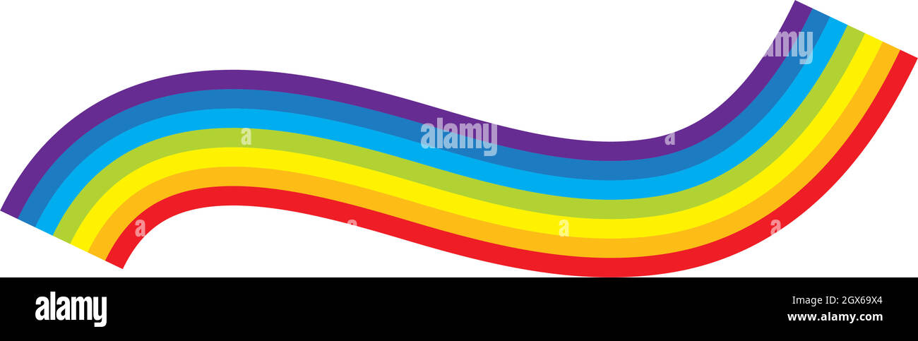 rainbow logo icon vector template Stock Vector
