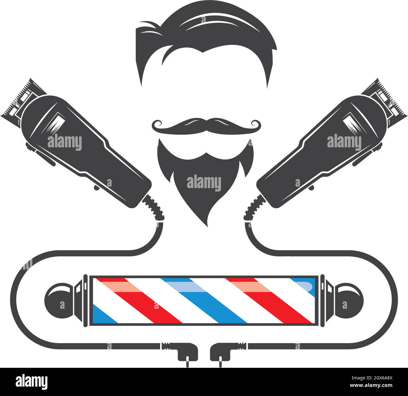 barber shop icon logo vector icon Stock Vector Image \u0026 Art - Alamy, image size:1300x1263
