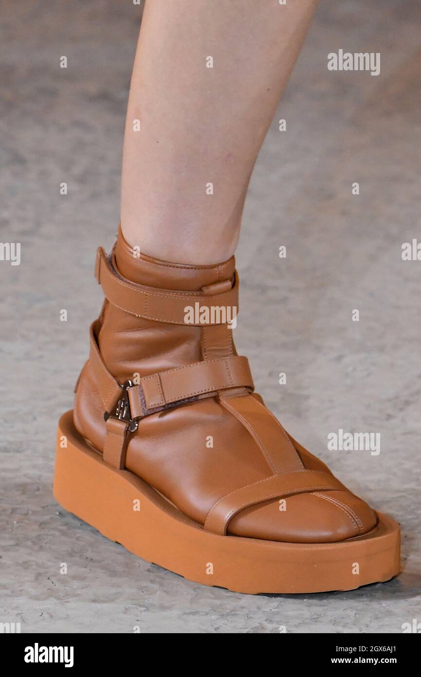 New York, USA. 07th Sep, 2023. Details, accessories, handbags and shoes on the  runway at the Coach fashion show during the Spring Summer 2024 Collections  Fashion Show at New York Fashion Week
