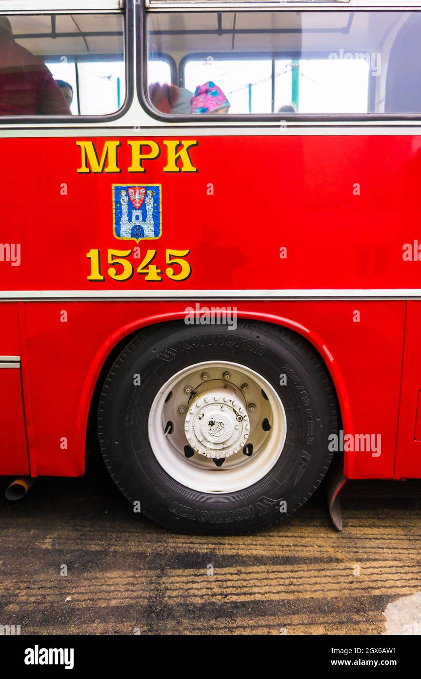 Bus Icarus front view. Front view of bus Ikarus. Hungarian transport.  Passenger transportation Stock Photo - Alamy