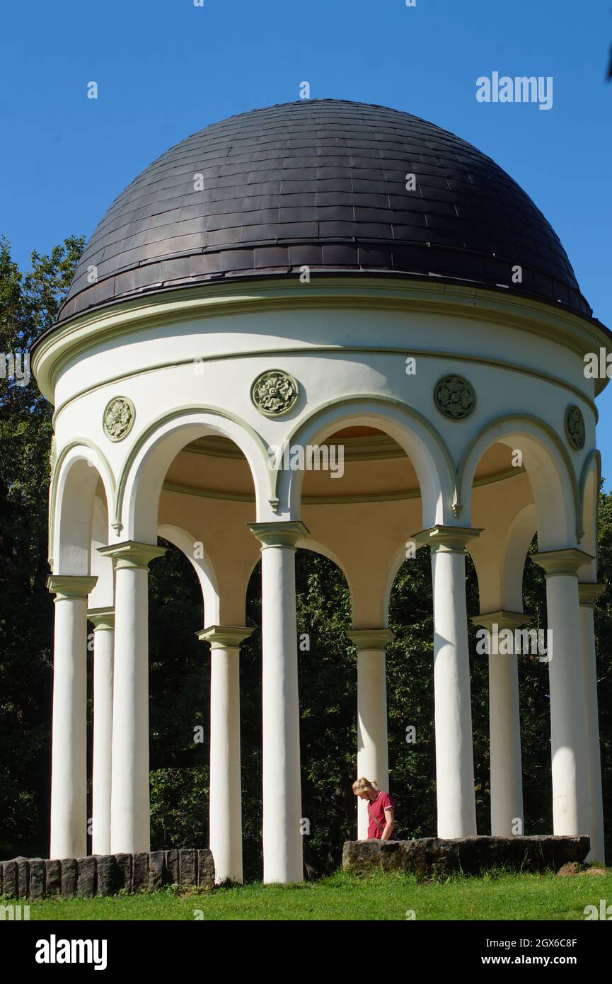 Monopteros auf dem Neroberg in Wiesbaden Stock Photo