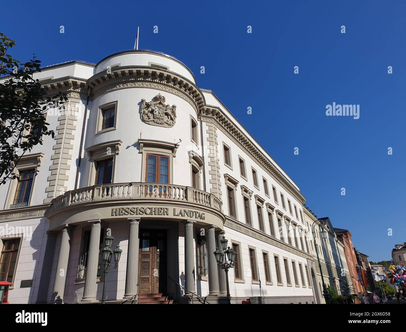Hessischer Landtag in Wiesbaden Stock Photo