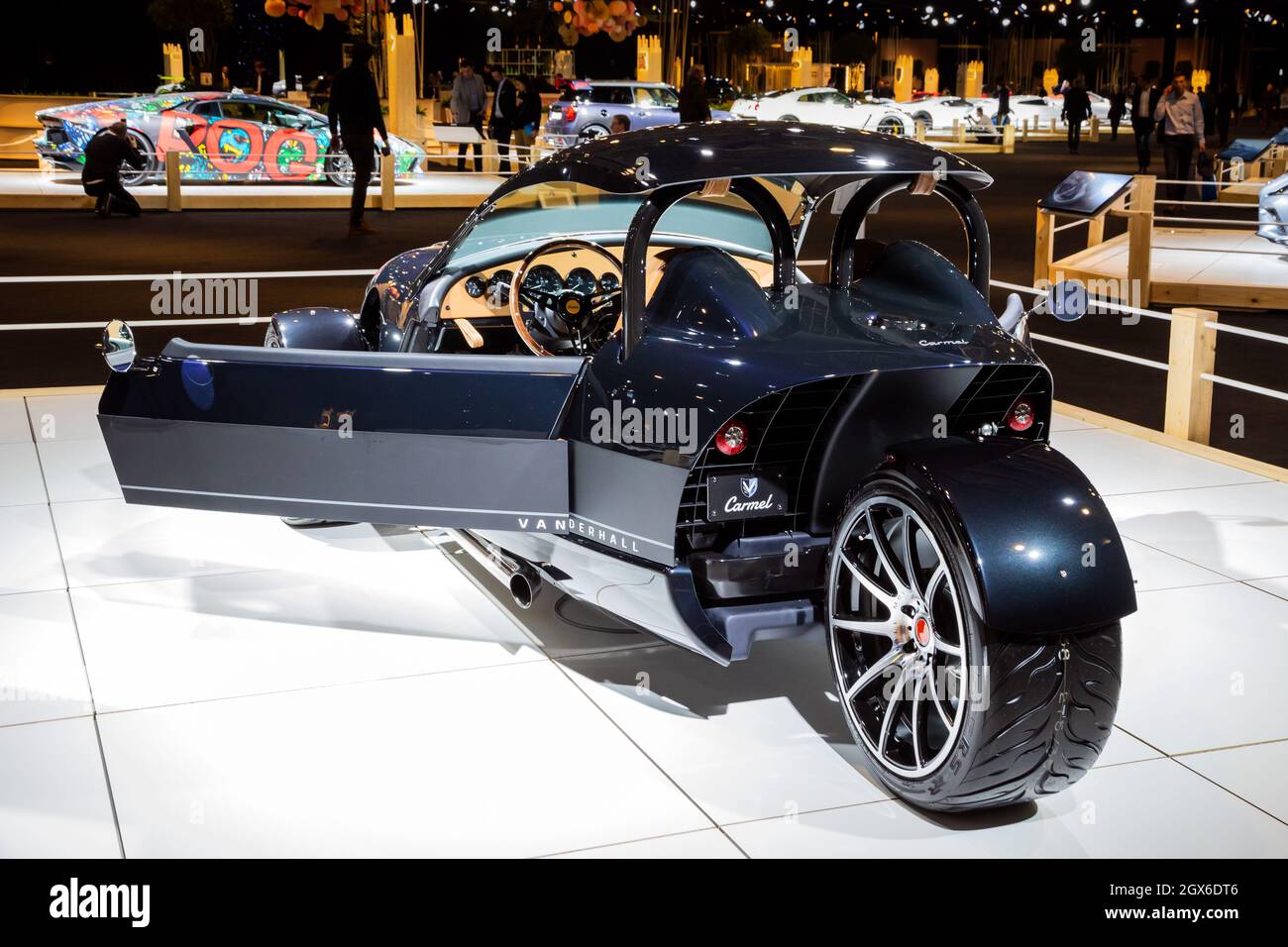 Vanderhall Carmel three-wheeled roadster at the Autosalon 2020 Motor ...