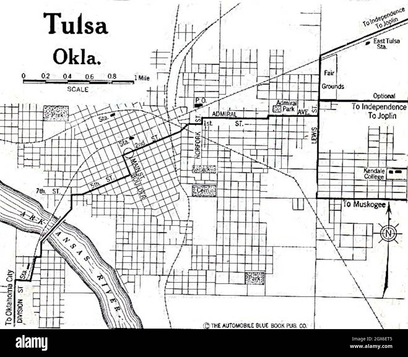 Tulsa map hires stock photography and images Alamy
