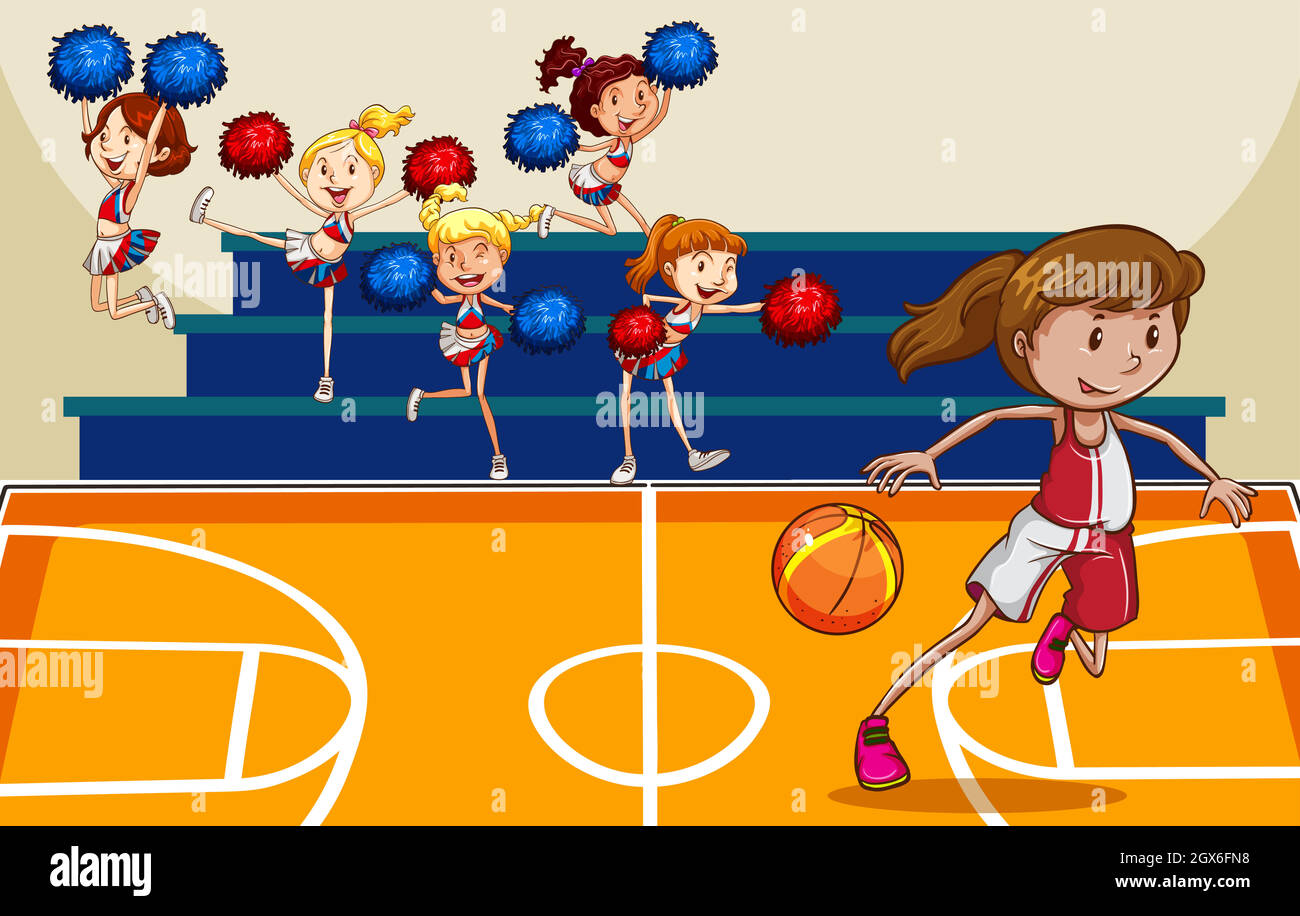 High school basketball cheerleaders hi-res stock photography and images ...