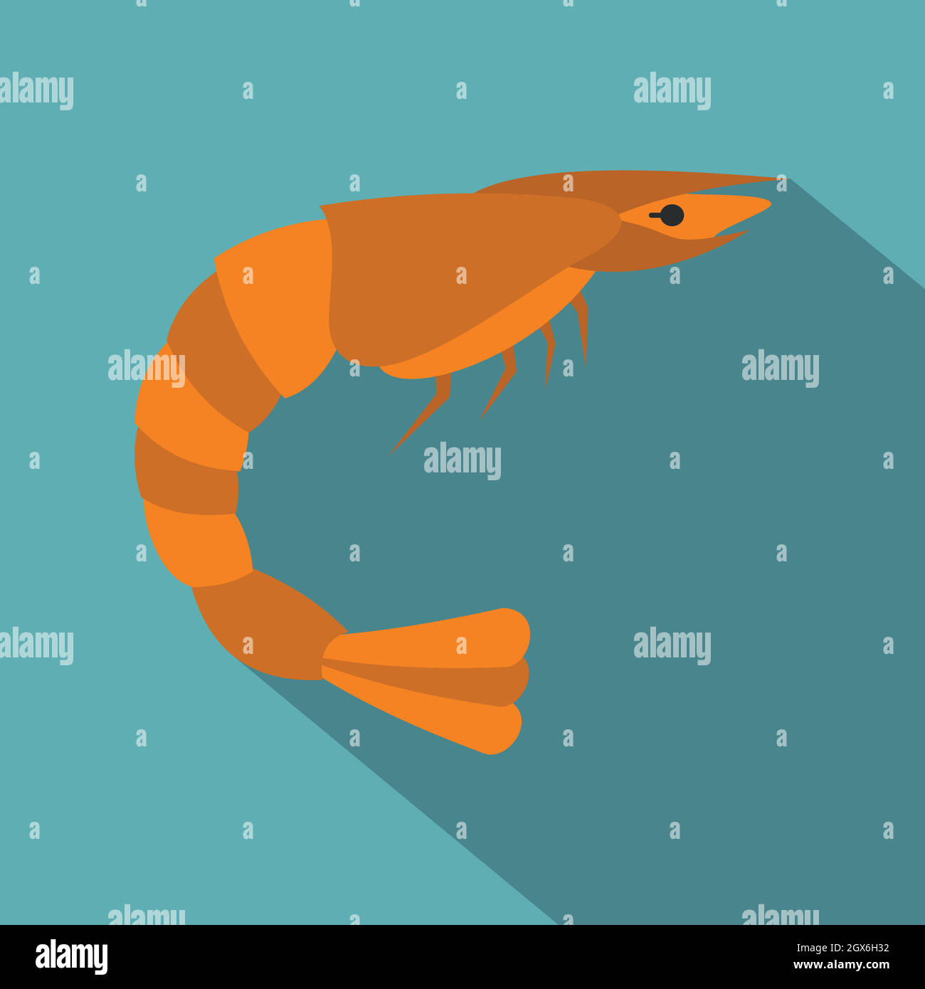 Shrimp icon hi-res stock photography and images - Alamy