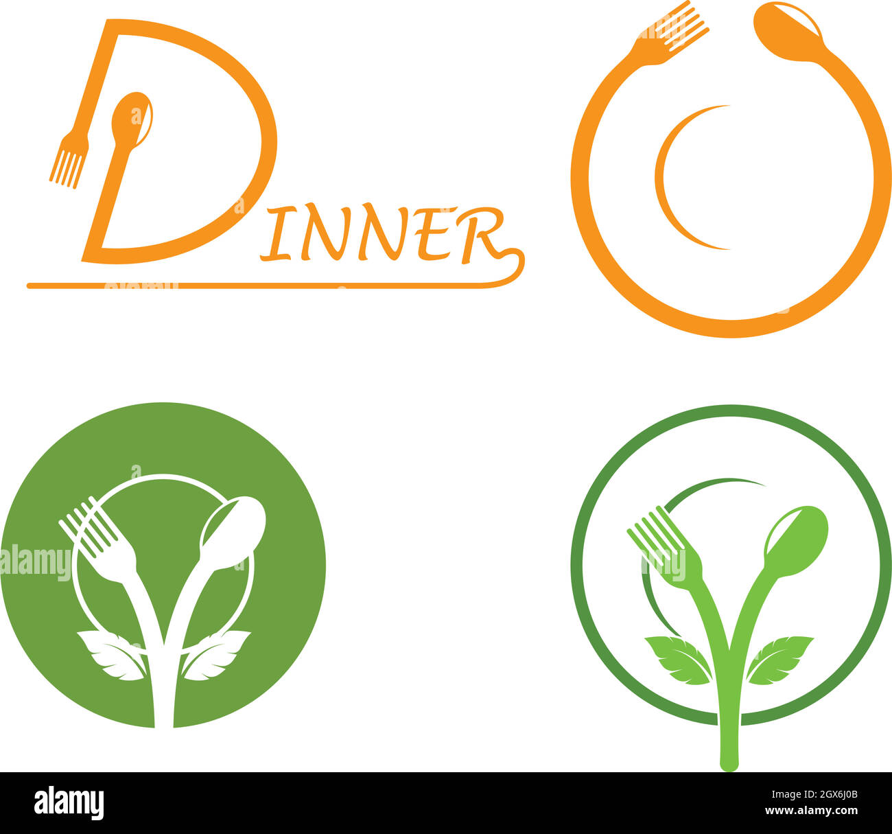 fork,spoon logo icon vector illustration Stock Vector