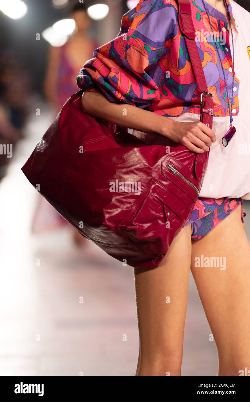 Details, accessories, handbags and shoes on the runway at the Isabel Marant  fashion show during Spring/Summer 2022 Collections Fashion Show at Paris  Fashion Week in Paris, France on September 30, 2021. (Photo