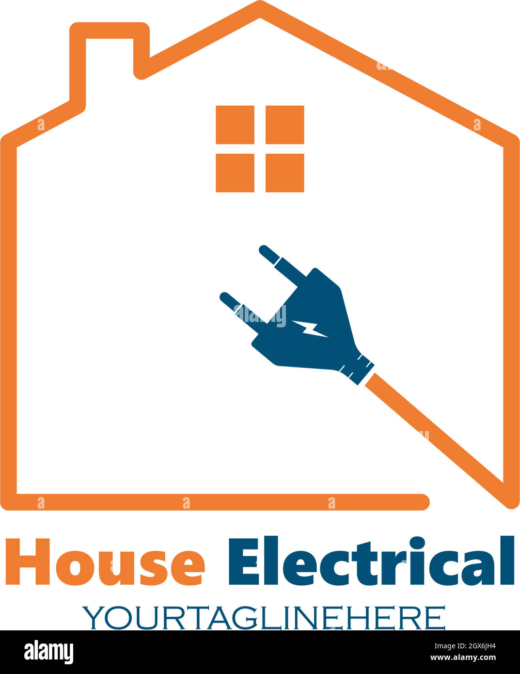 electrical service and installation logo icon vector Stock Vector Image