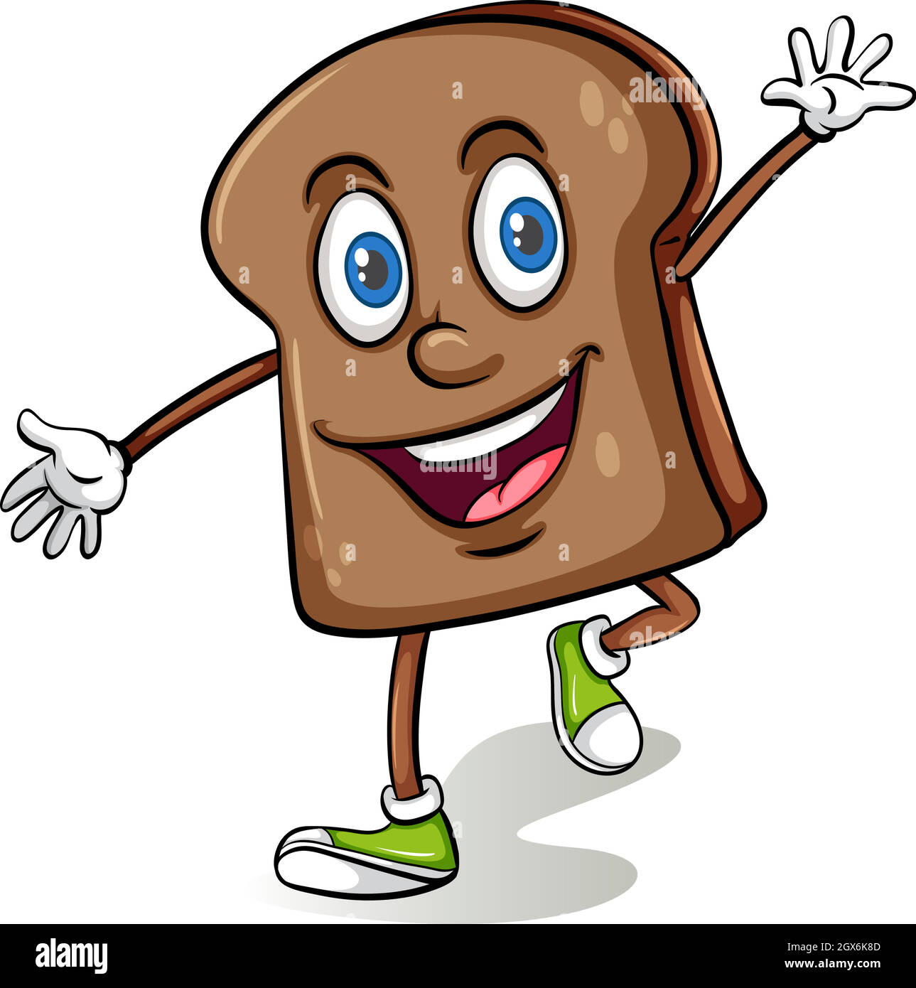 Loaf of bread with a face Stock Vector Image & Art Alamy