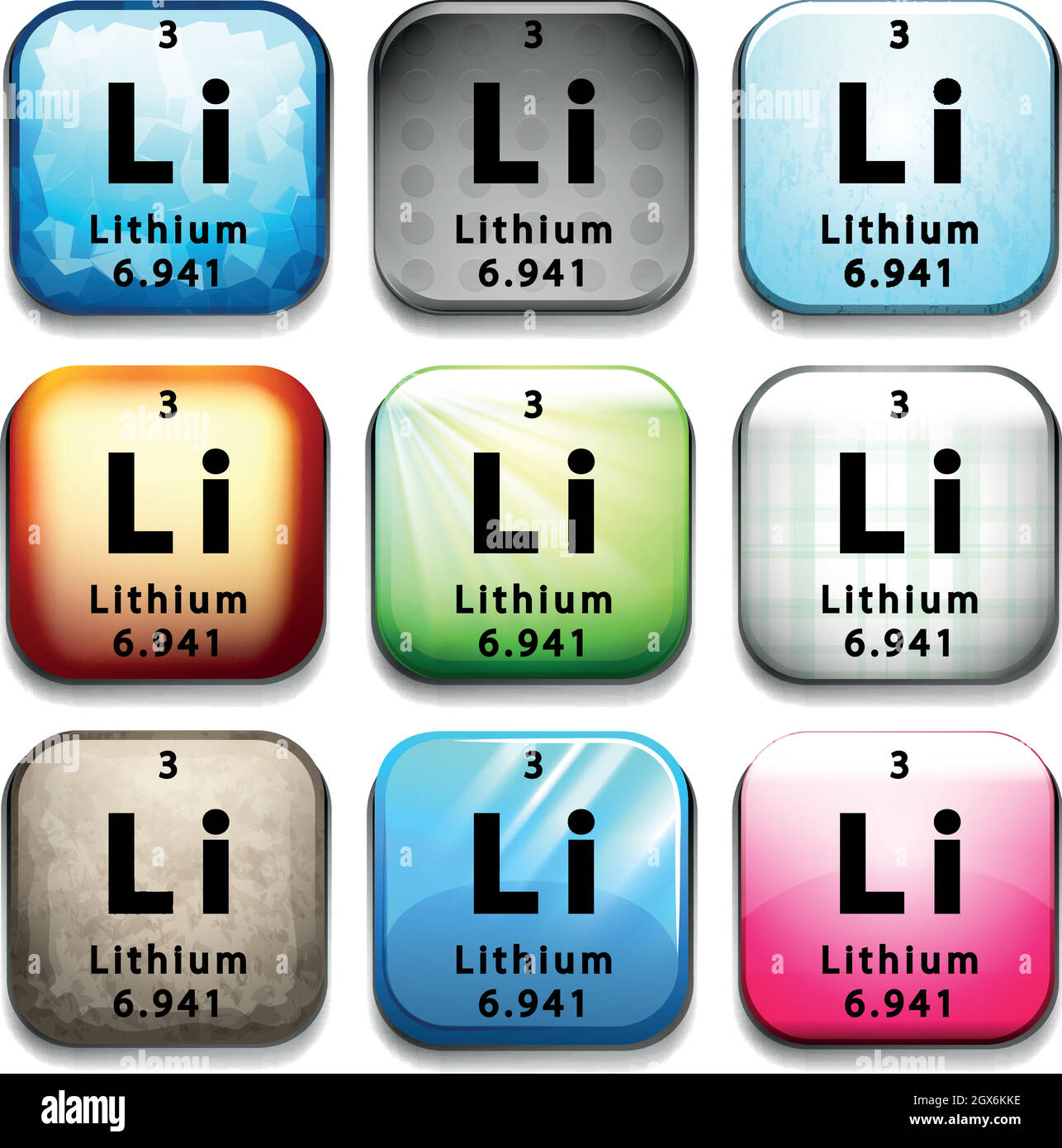 Lithium Stock Vector