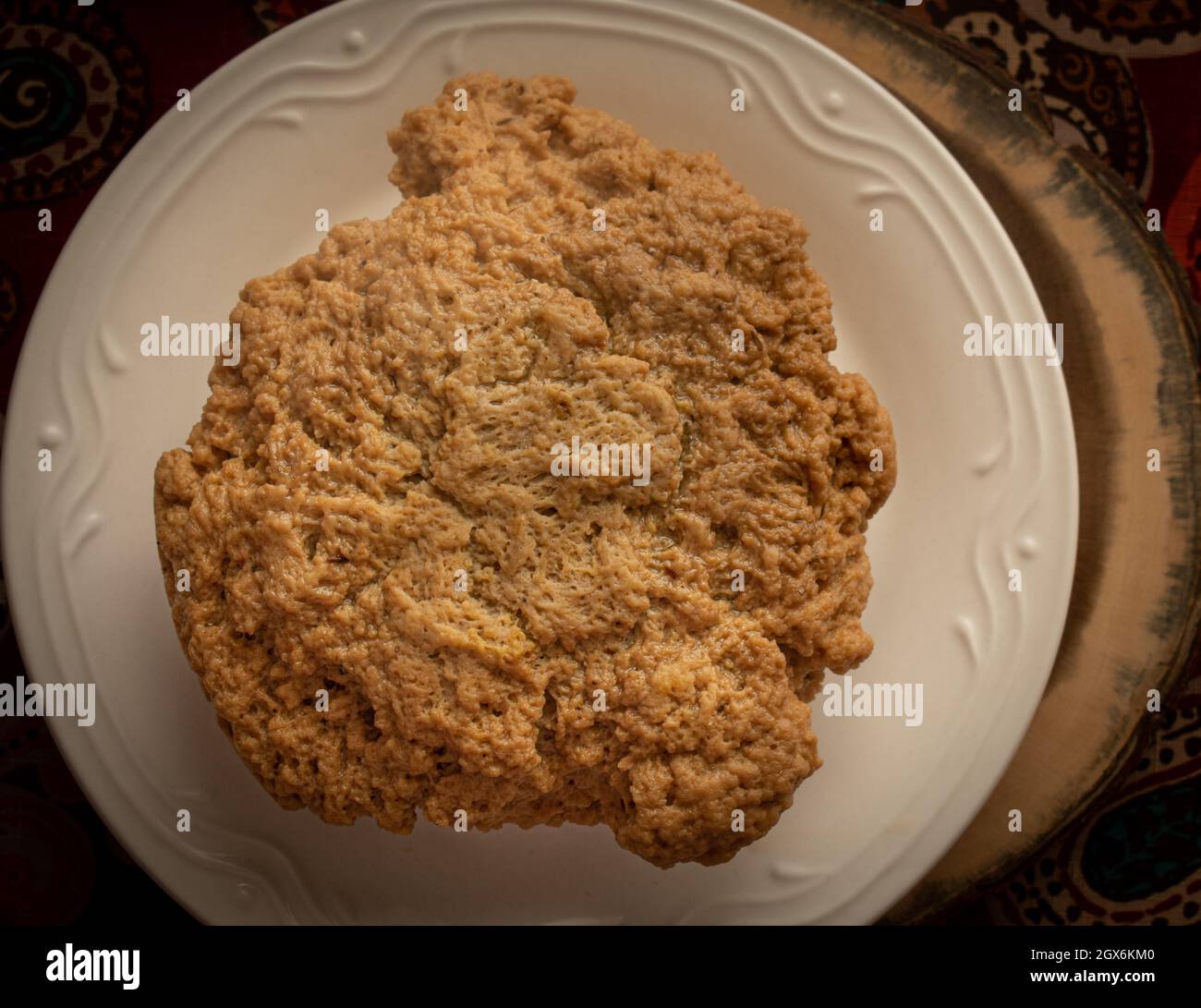 Vegan meat seitan made with vital wheat gluten, herbs and spices Stock Photo Alamy
