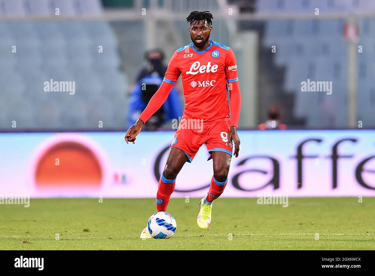 Frank Anguissa Player Of Napoli During The Match Of The Italian Seriea League Between Napoli Vs Cagliari Final Result 2 0 Match Played At The Diego Armando Maradona Stadium Naples Italy September 26