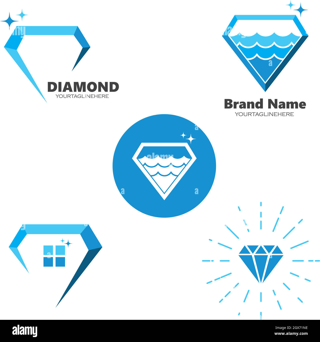 Diamond  vector icon illustration design Stock Vector