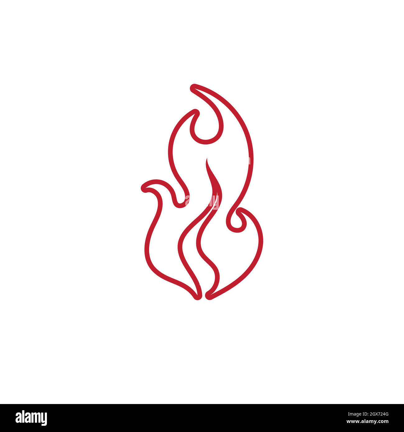 Fire flame logo vector illustration desig Stock Vector Image & Art - Alamy