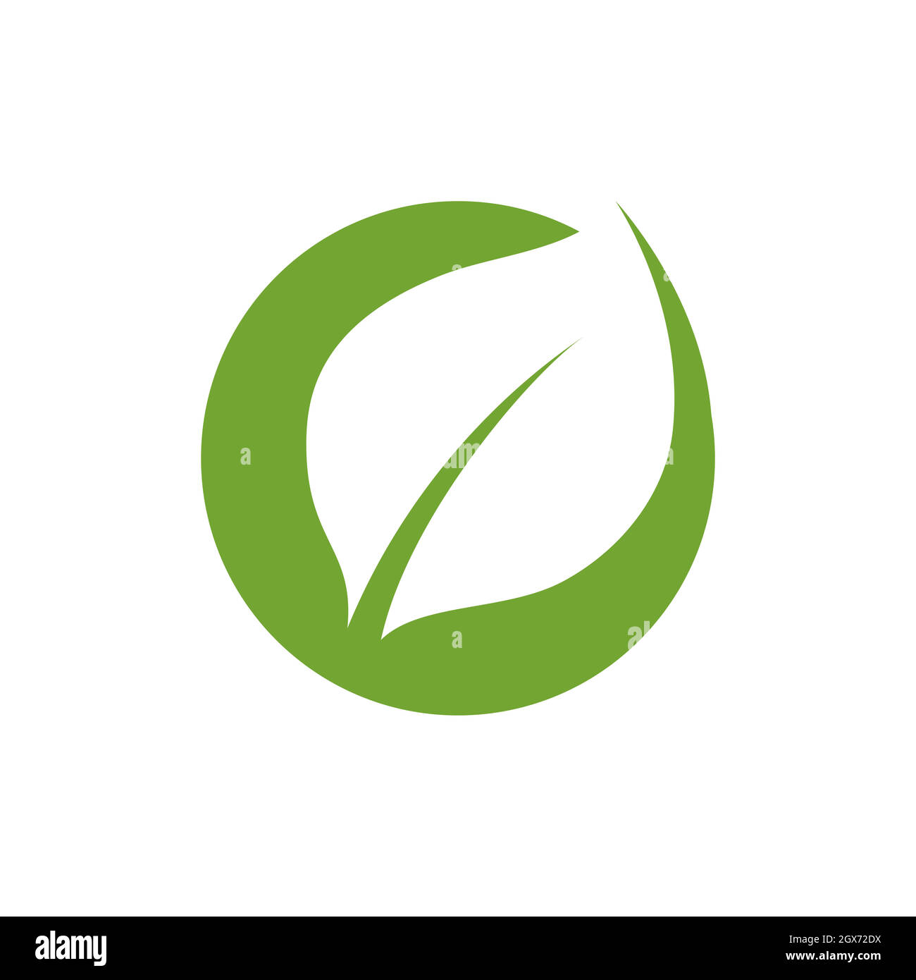 Logos of green Tree leaf ecology Stock Vector
