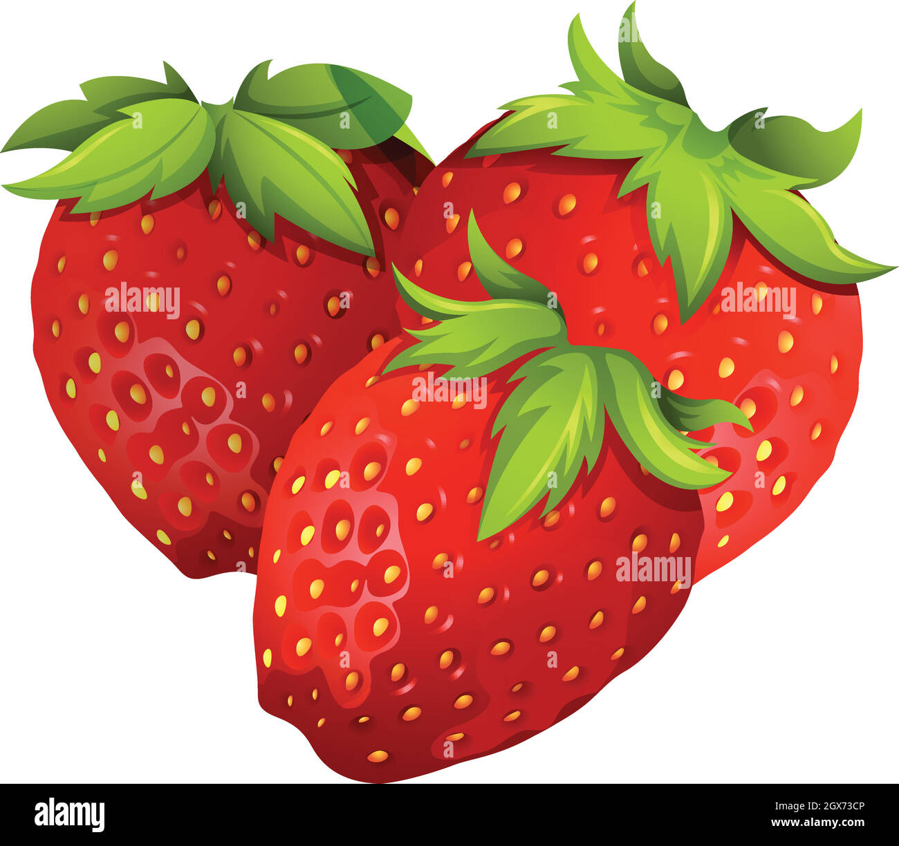 Strawberries Stock Vector Images - Alamy