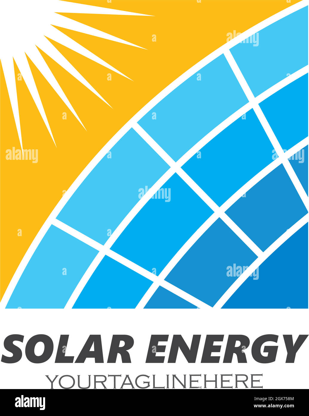 solar panel logo vector icon of natural energy Stock Vector Image & Art ...