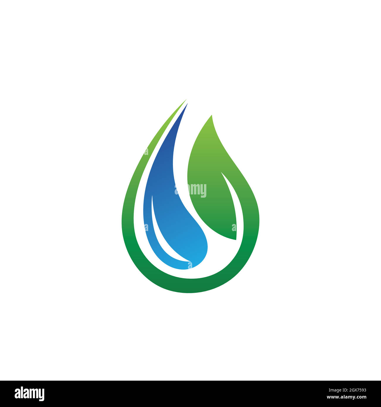 Water drop and green leaf nature Logo Stock Vector Image & Art - Alamy