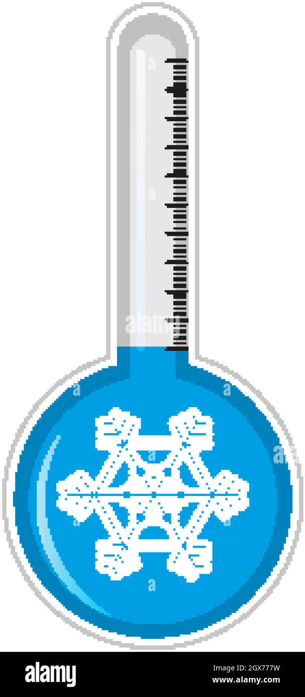 Thermometer with snowflake symbol Stock Vector Image & Art Alamy