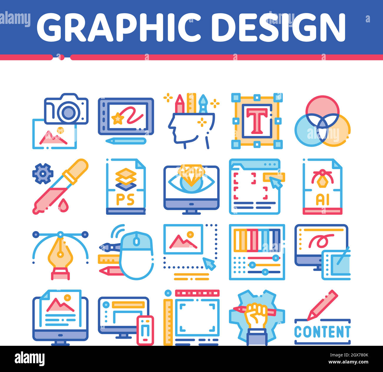 Graphic design icons hi-res stock photography and images - Alamy