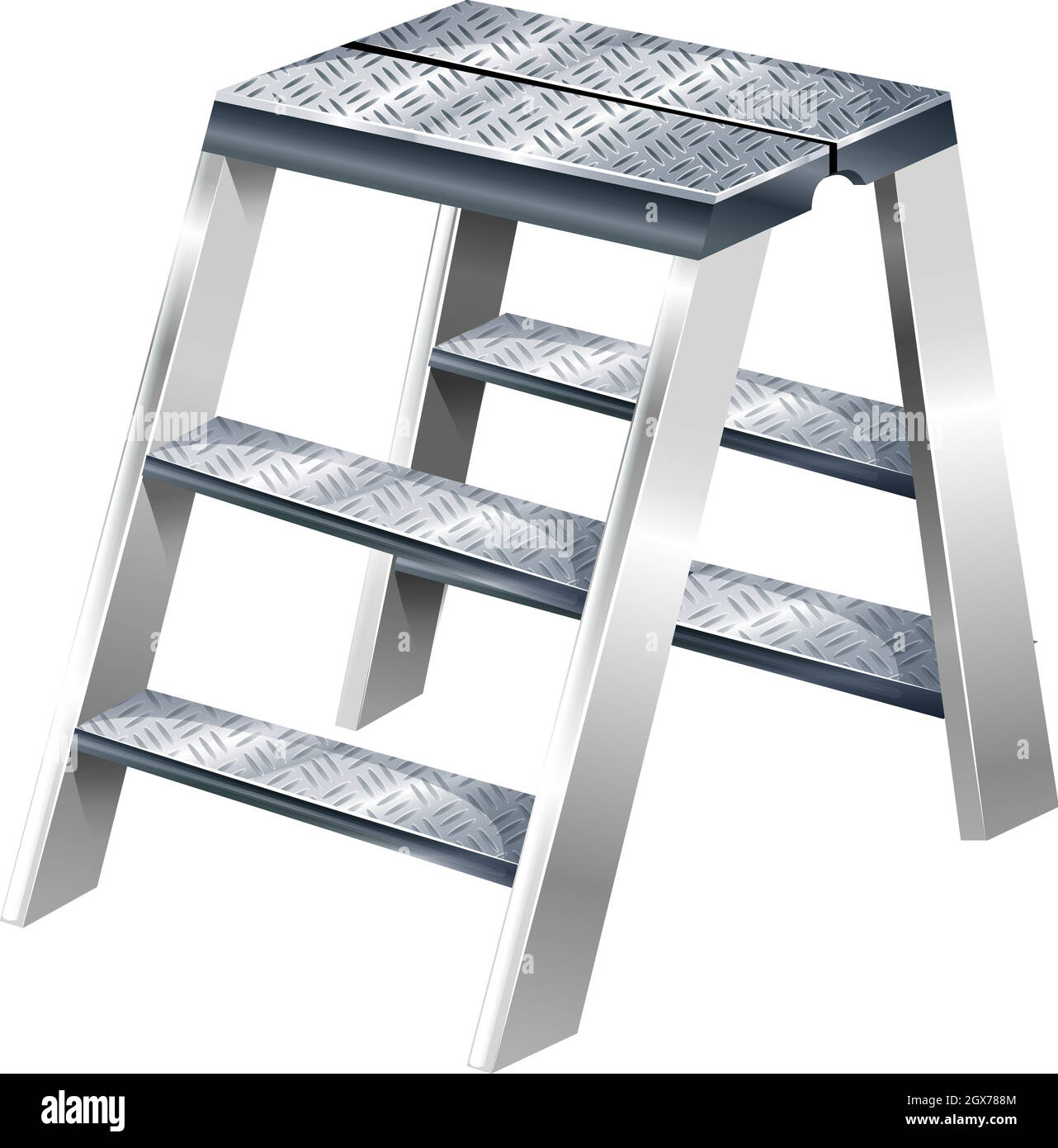 Telescopic ladders Cut Out Stock Images & Pictures - Alamy