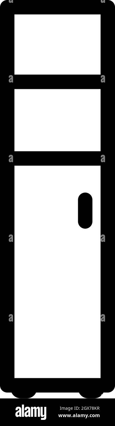 Narrow Cabinet Icon Stock Vector