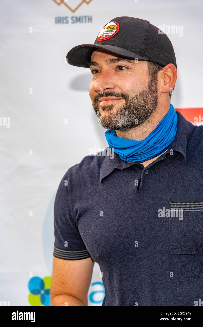 Tom Ellis attends George Lopez Foundation 14th Annual Celebrity Golf Classic Tournament at Lakeside Country Club, Burbank, CA on October 4, 2021 Stock Photo