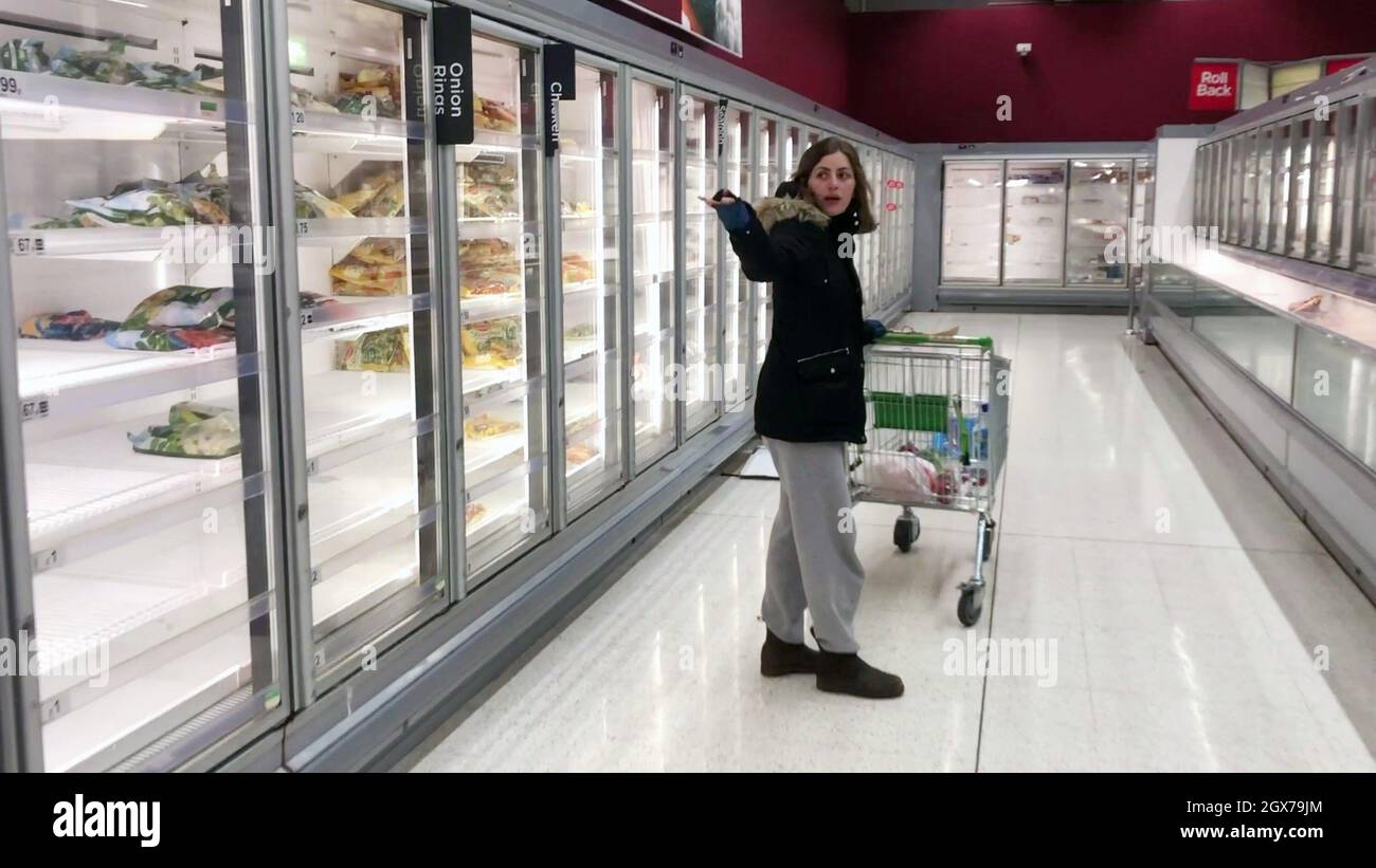 CONVERGENCE COURAGE IN A CRISIS, trying to fill a shopping cart from