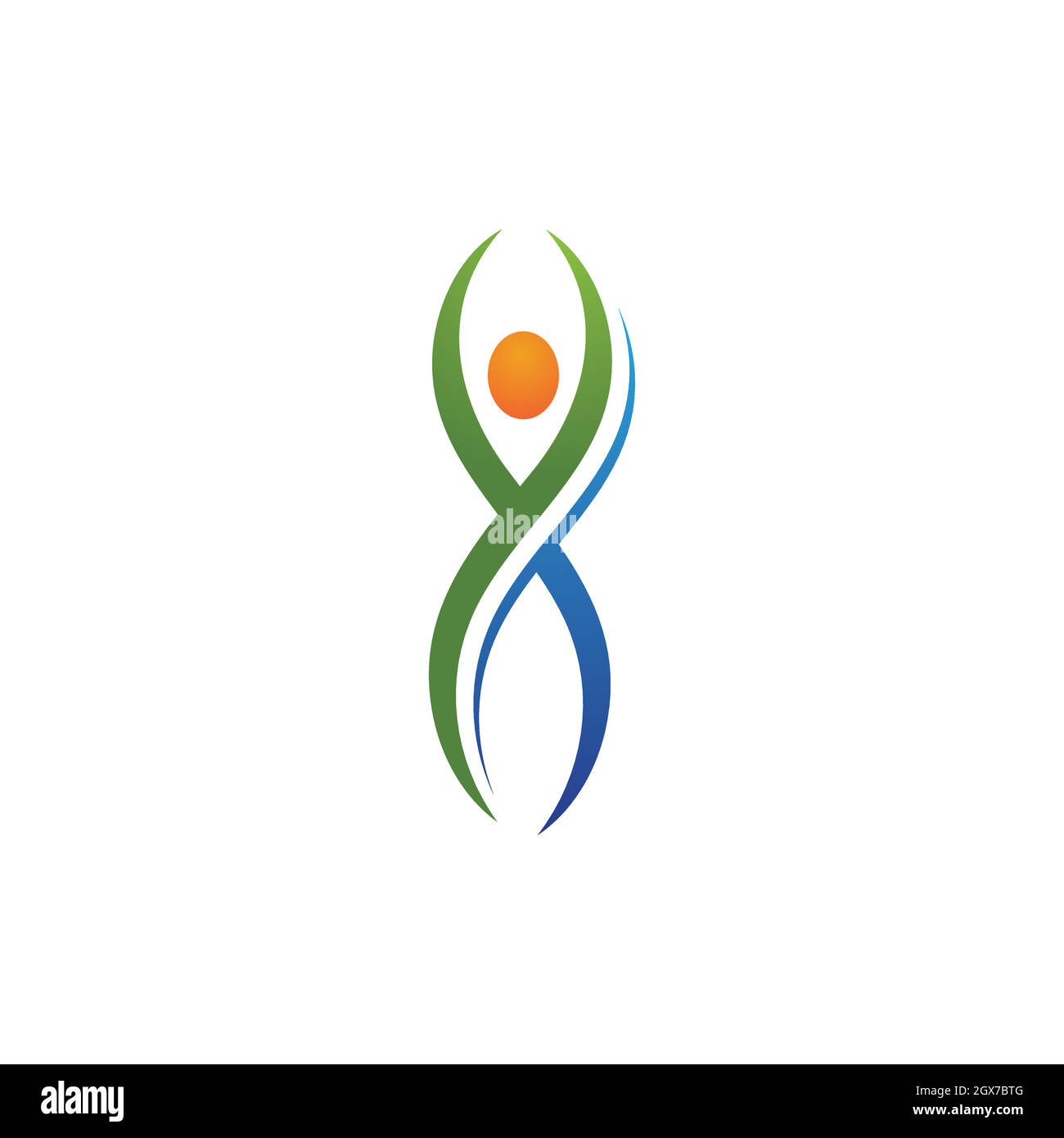 Health people life logo vector image Stock Vector