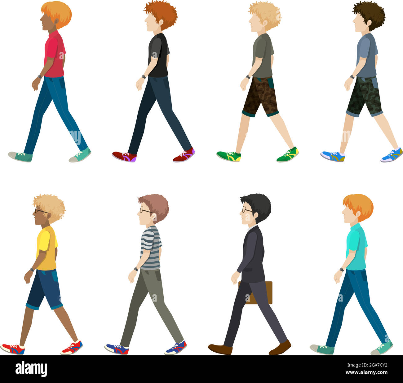 Group of people boys Cut Out Stock Images Pictures Alamy