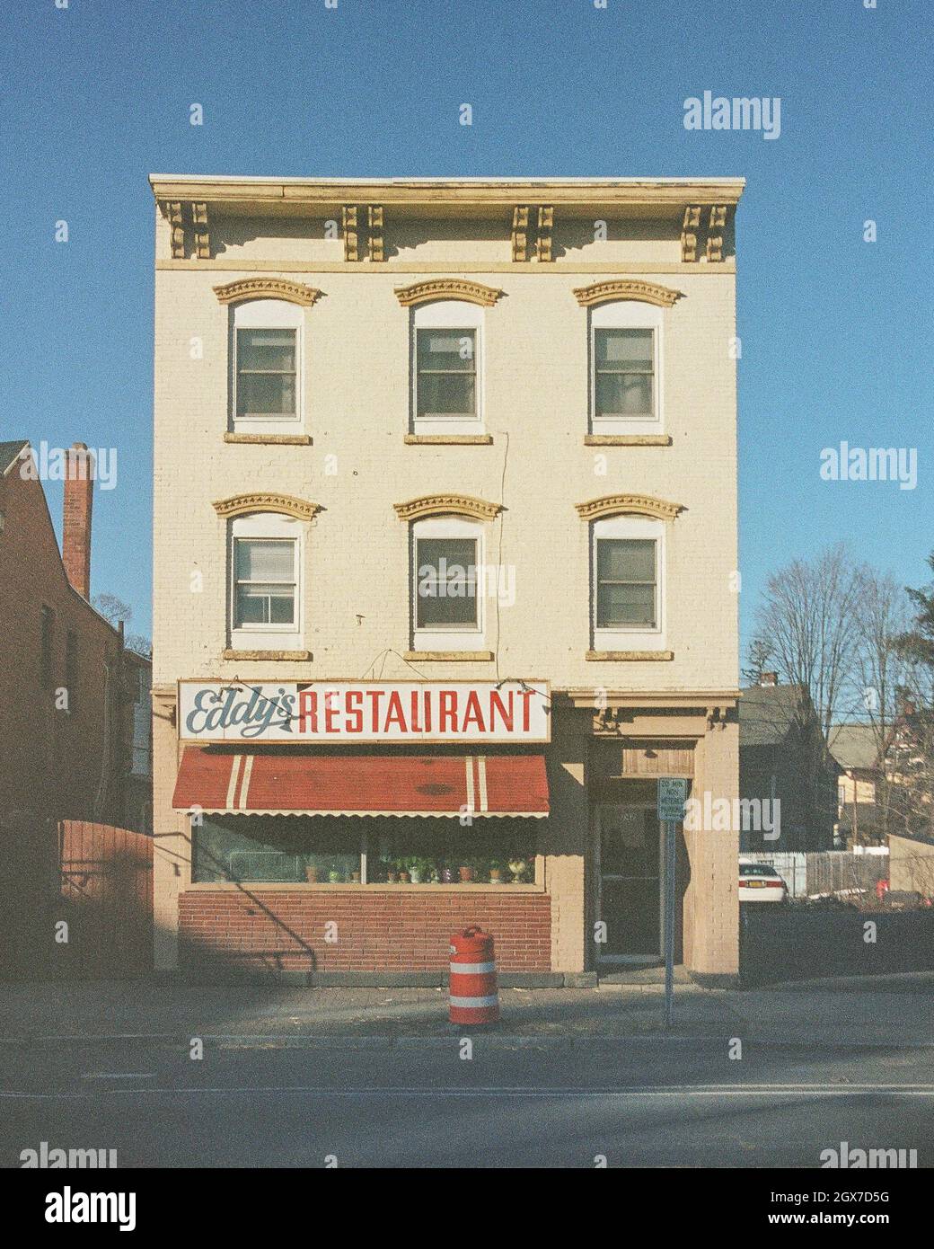 Eddys Restaurant sign, in Kingston, New York Stock Photo Alamy